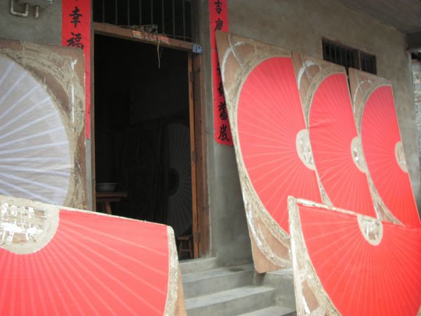 中国桂林の飾り扇 - 書